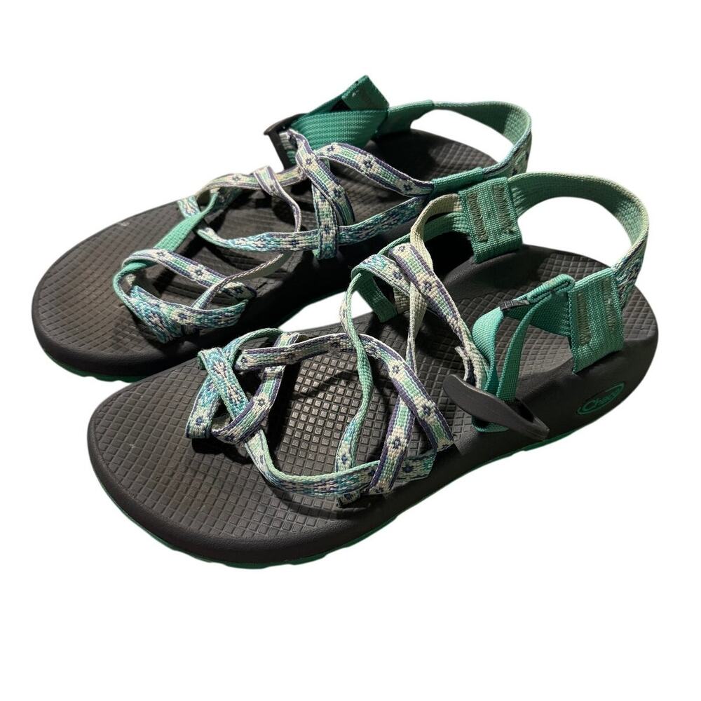 Chaco Women’s Teal Sport Sandals Adjustable Strap Comfort Outdoor Shoes Size 8